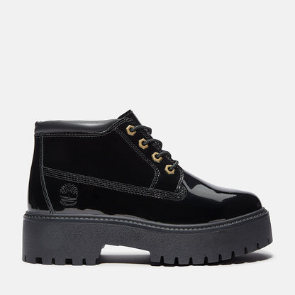 Women's Patent Leather Stone Street Platform Chukka